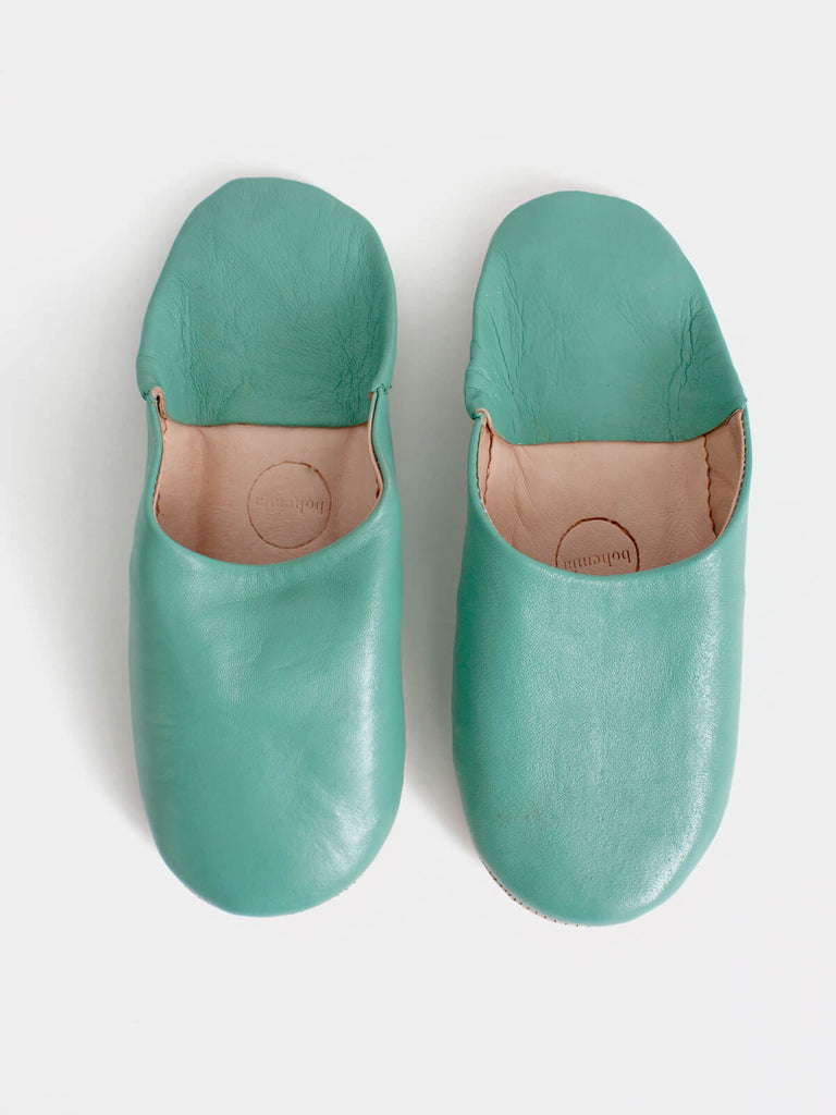Moroccan Basic Babouche Slippers Slight Seconds, Small (Assorted Colours) - Bohemia Design