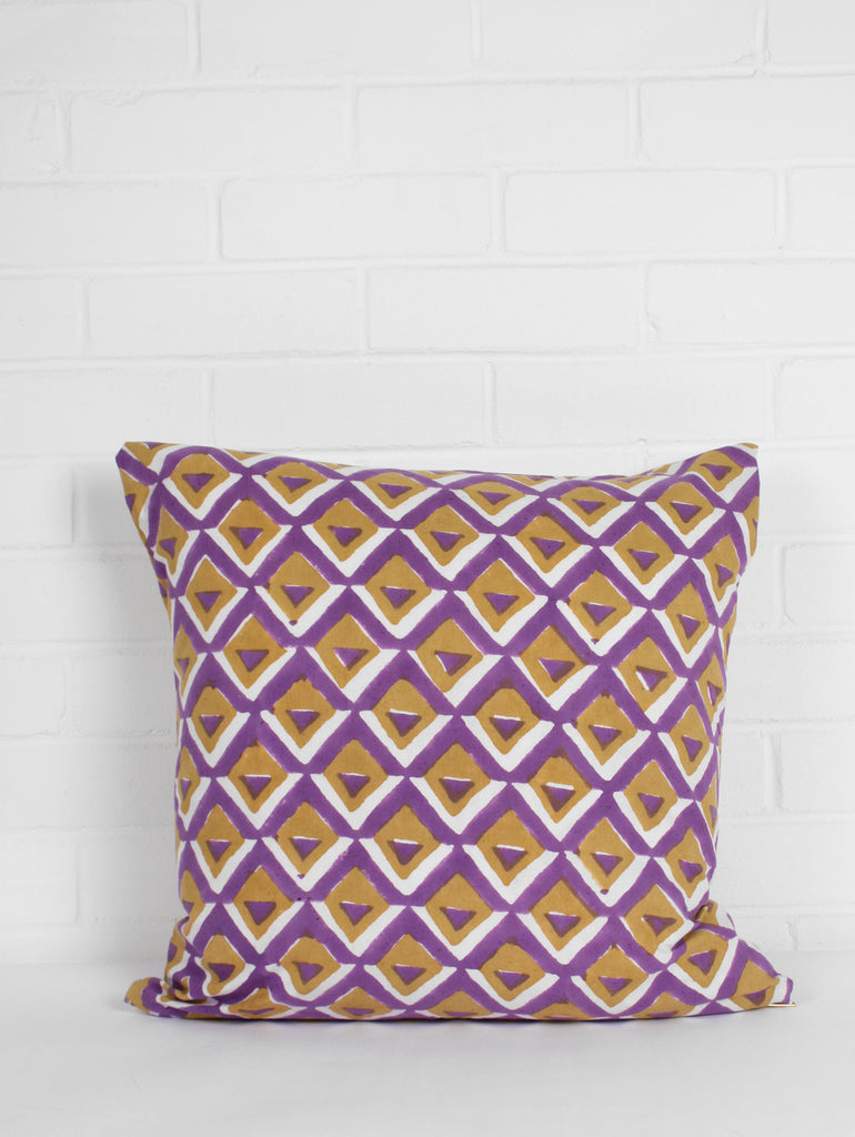 Geo Cushions, Purple - Bohemia Design