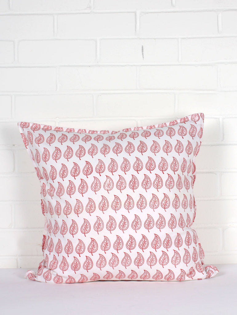Leaf Cushions, Coral - Bohemia Design