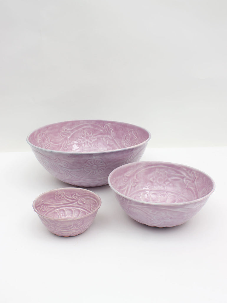 Enamel Bowls, Lilac - Bohemia Design