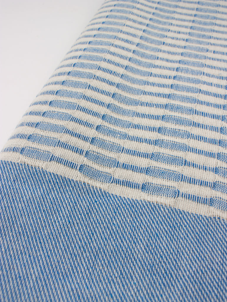 Miami Hammam Towel, Blue - Bohemia Design