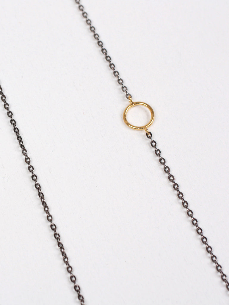Gold Juno Necklaces with Oxidised Chain - Bohemia Design