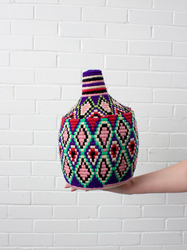 Moroccan wool storage pot by Bohemia Design