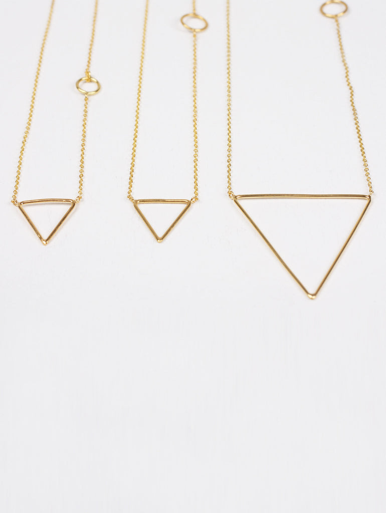 Gold Pyramid Necklaces - Bohemia Design