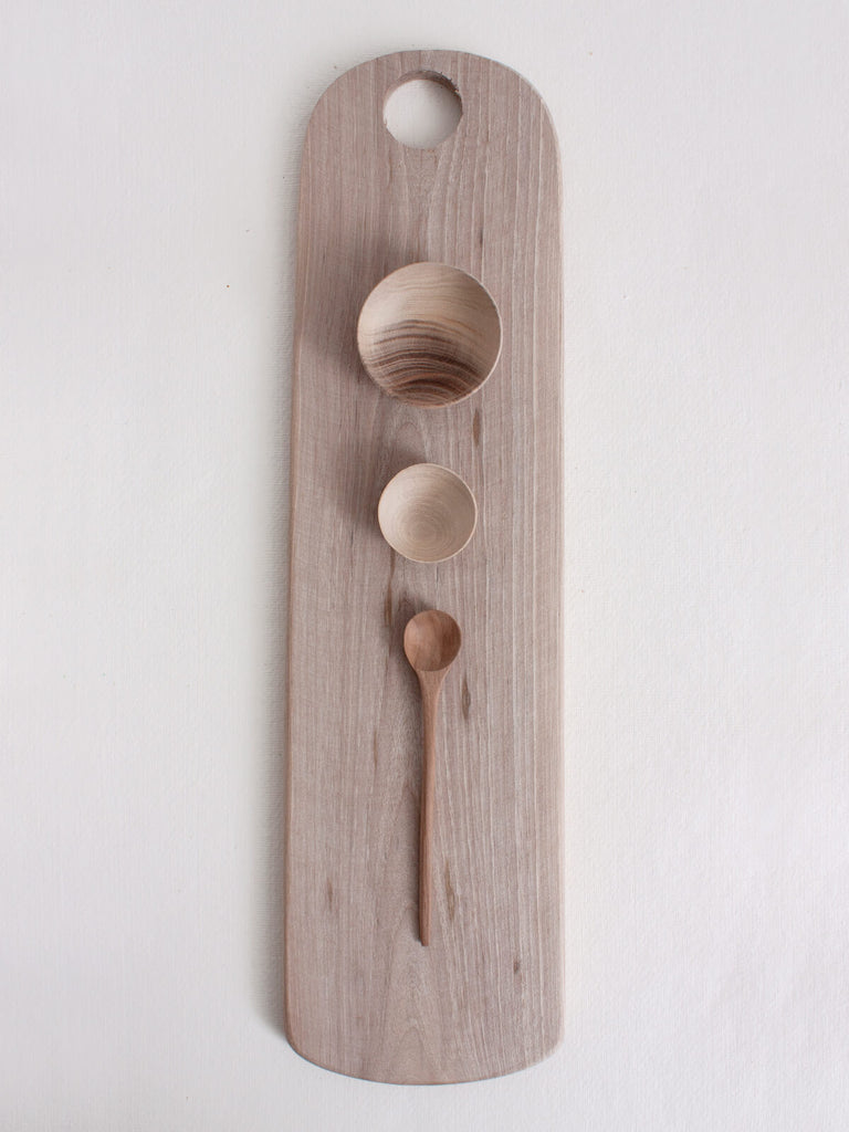Walnut Wood Board and Bowl Set - Bohemia Design