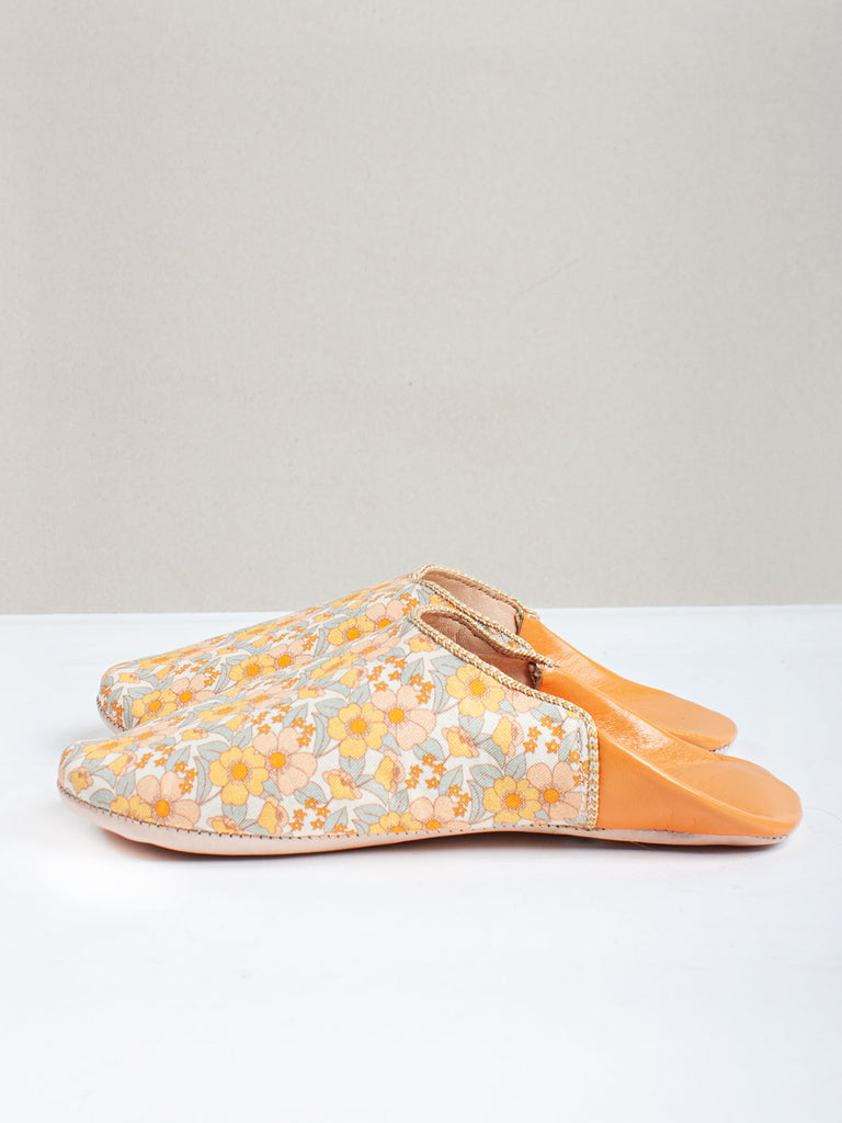Bohemia Design Margot honey floral babouche slippers