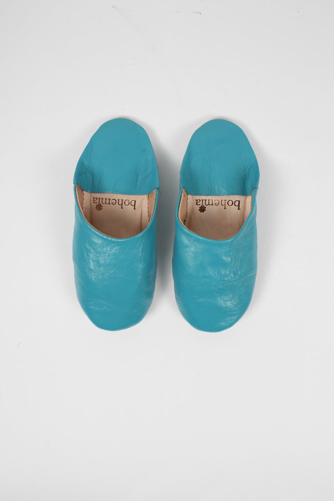 Moroccan Basic Babouche Slippers Slight Seconds, Large (Assorted Colours) - Bohemia Design