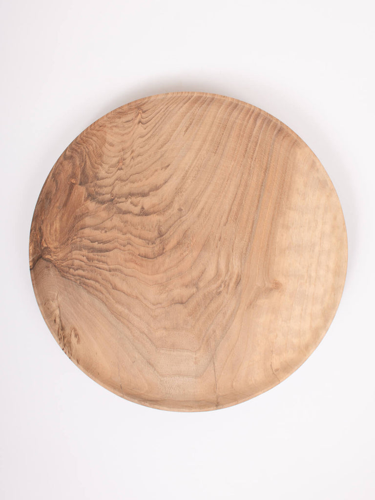 Large handmade Walnut Wood Plate