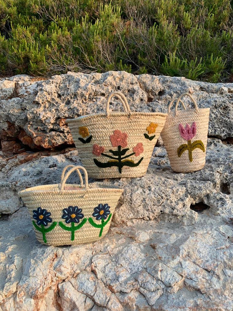 Bohemia Design Hand Embroidered Baskets All Styles