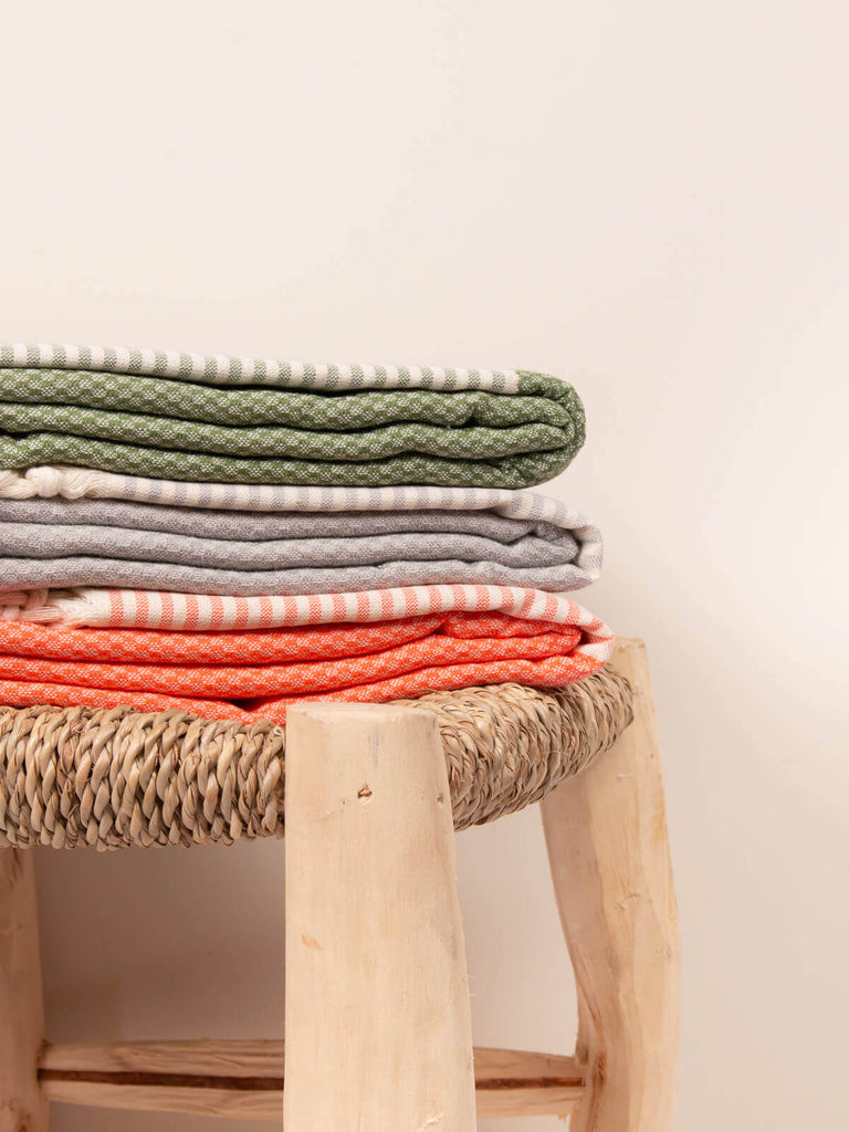 Bohemia Design Amalfi Hammam Towel Multi Colours Stacked