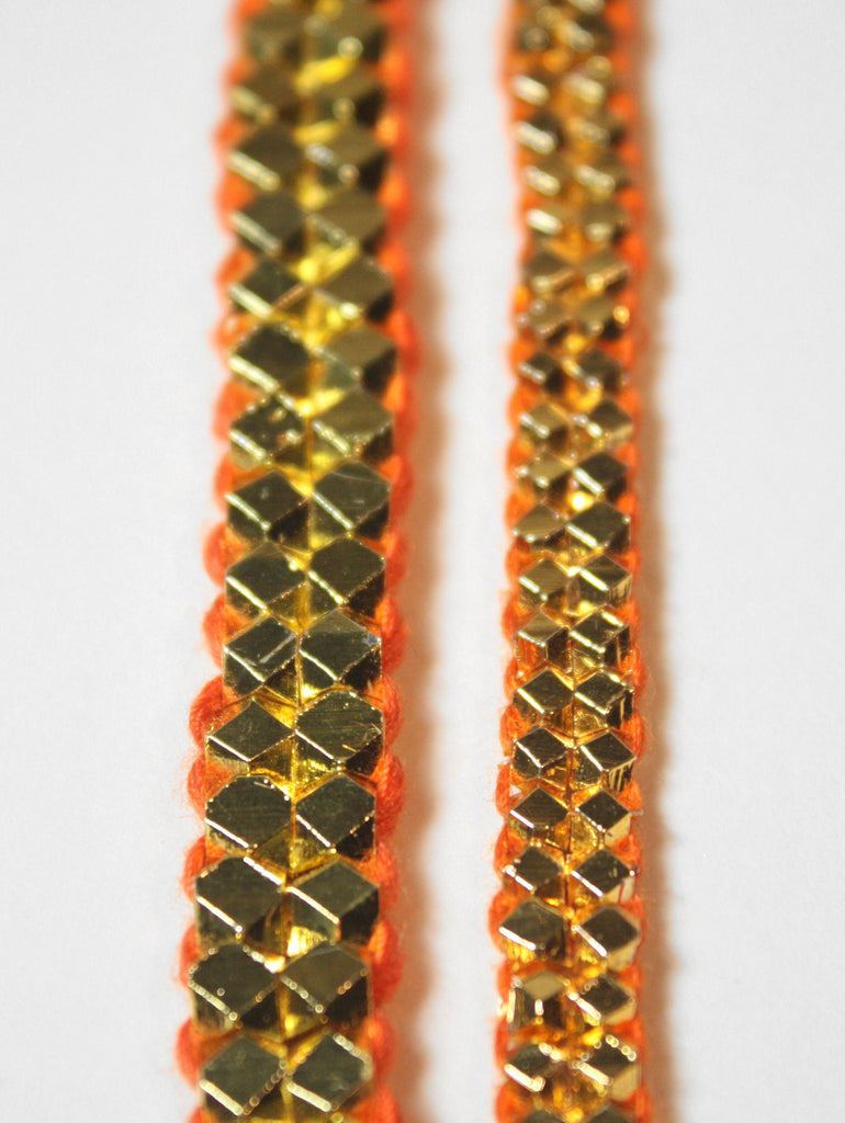 Aurora Gold Bracelet, Orange - Bohemia Design