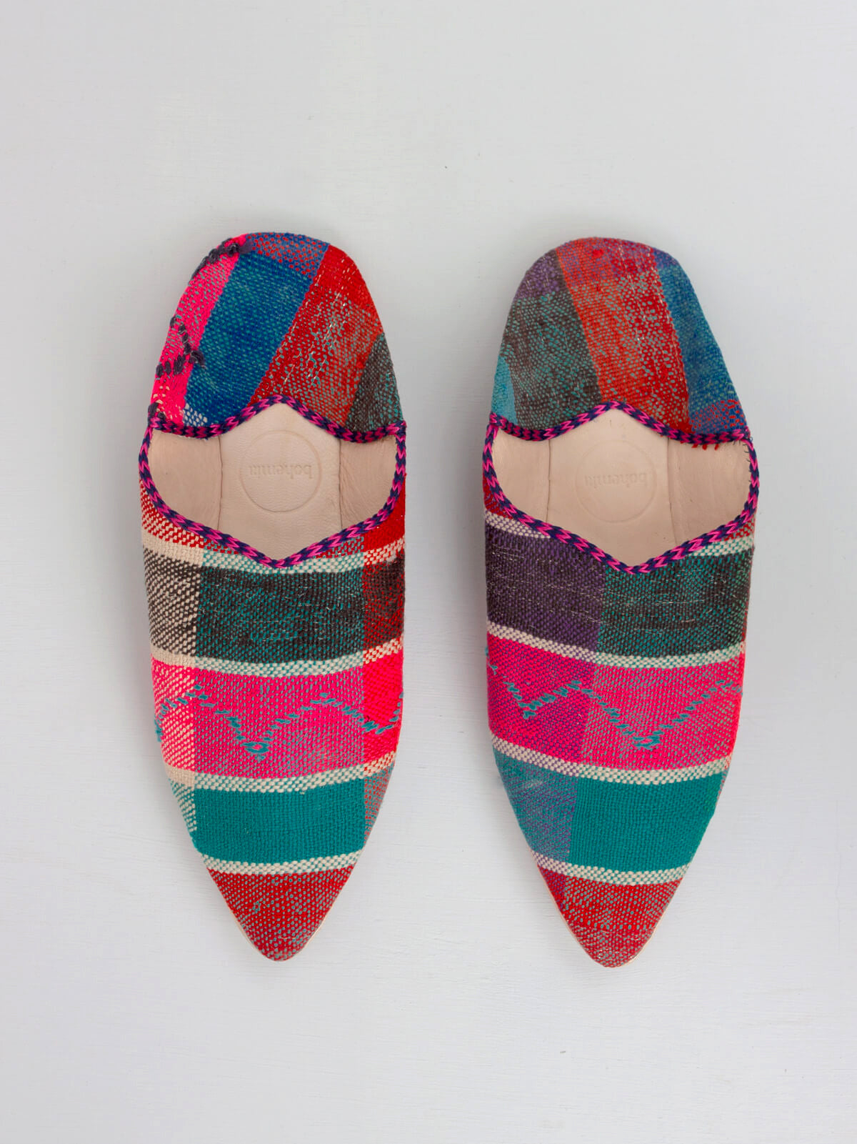 Moroccan Boujad Pointed Babouche Slippers, Marrakech