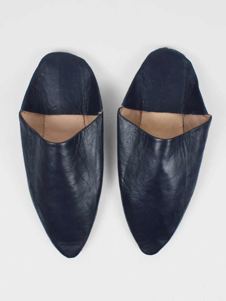 Moroccan Mens Pointed Babouche Slippers Slight Seconds, Small (Assorted Colours) - Bohemia Design