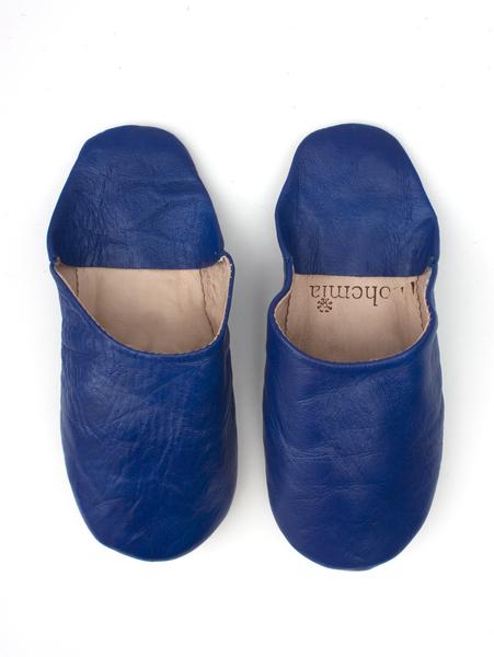 Moroccan Basic Babouche Slippers Slight Seconds, Large (Assorted Colours) - Bohemia Design