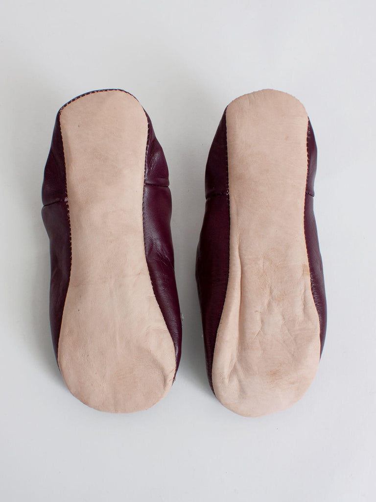 Moroccan Babouche Sequin Slippers, Pomegranate - Bohemia Design