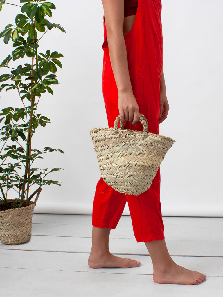 Small handwoven Beldi Basket bag by Bohemia Design