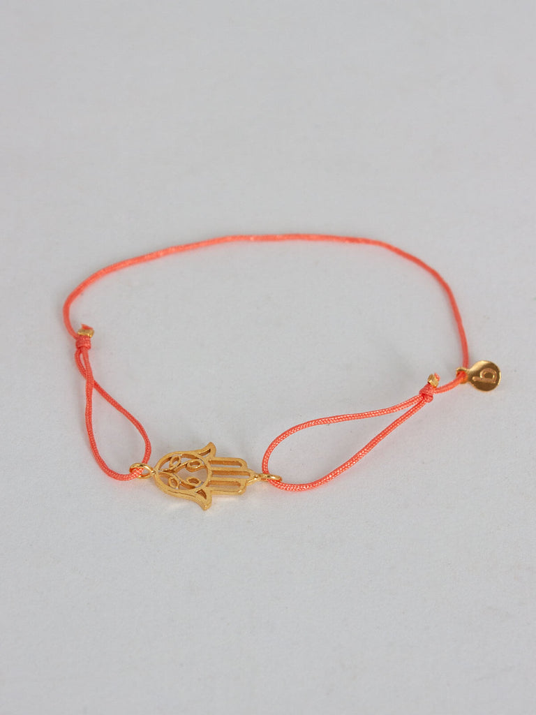 Gold Hamsa Bracelets Coral - Bohemia Design