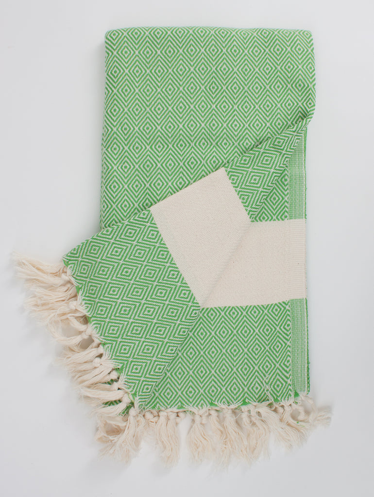 Nordic Hammam Towel, Green - Bohemia Design