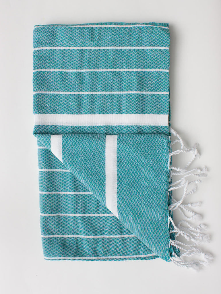 Ibiza Summer Hammam Towel, Sea Green - Bohemia Design