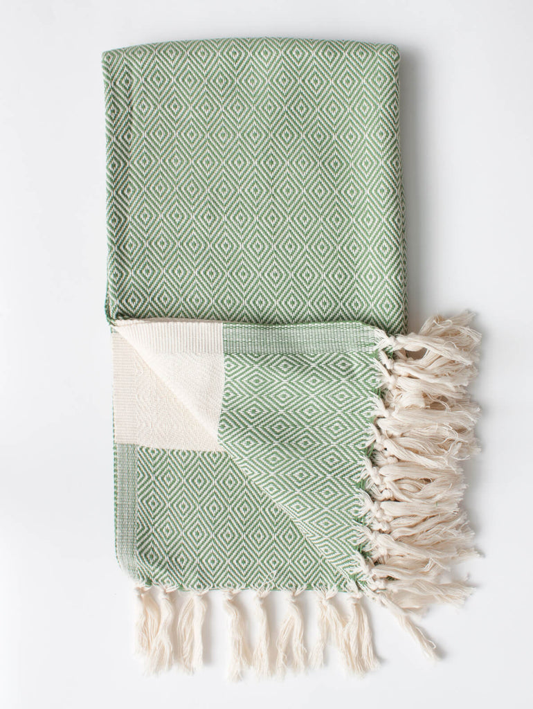 Nordic Hammam Towel, Olive - Bohemia Design