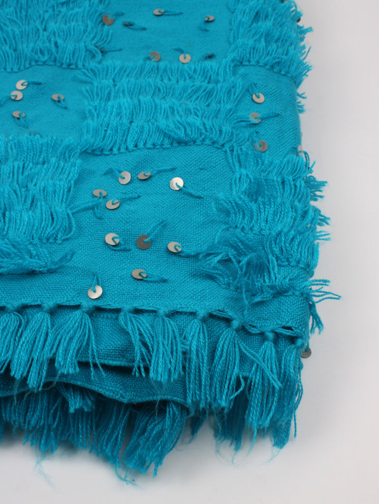 Handira Blanket, Turquoise - Bohemia Design