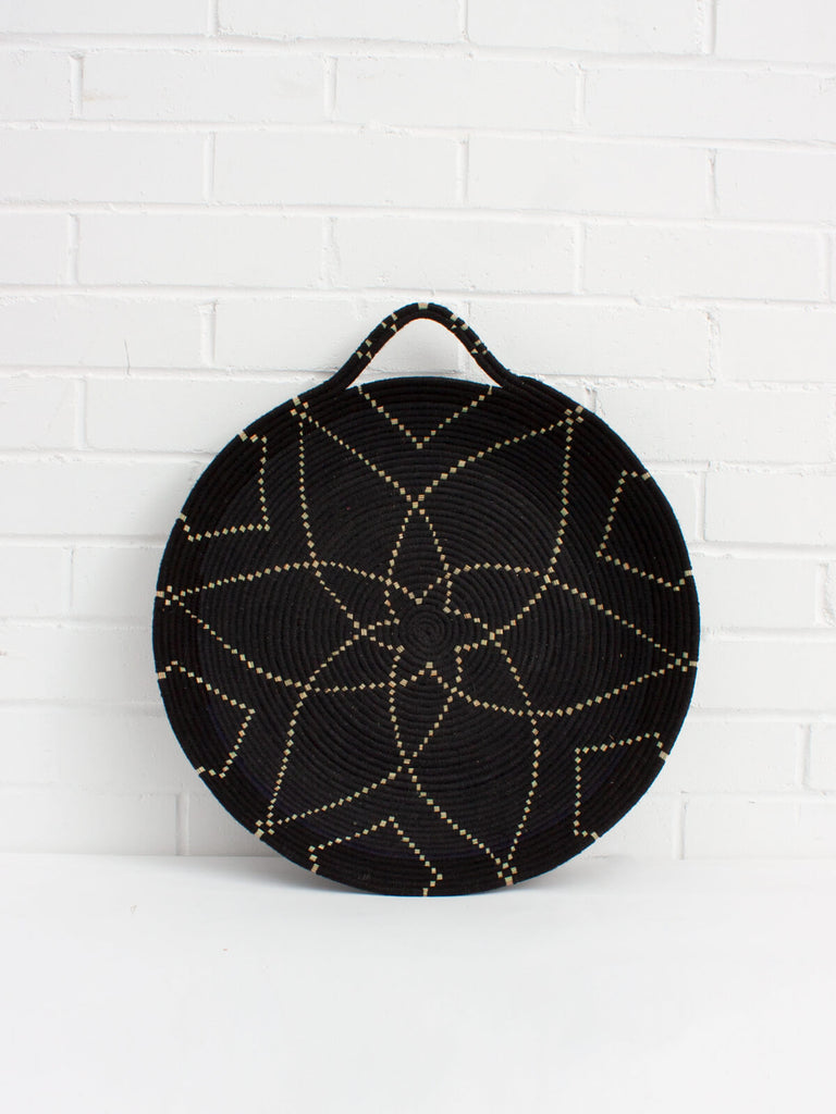 Moroccan Wool Plates, Black - Bohemia Design