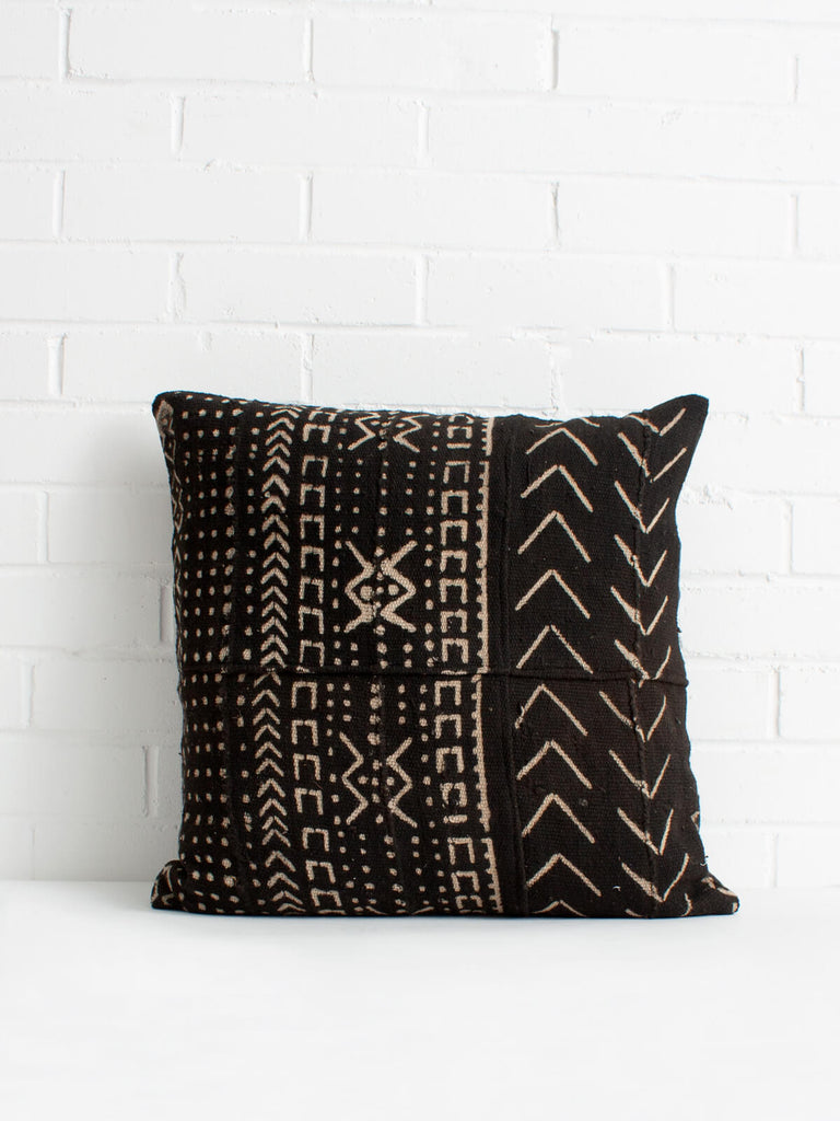 Taupe Mudcloth Cushions - Bohemia Design