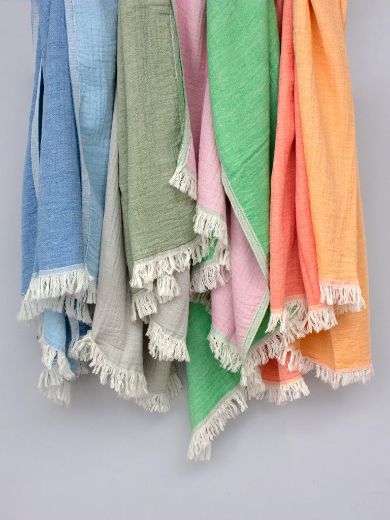 Beautifully tactile Samos hammam towels in variety of colours | Bohemia Design