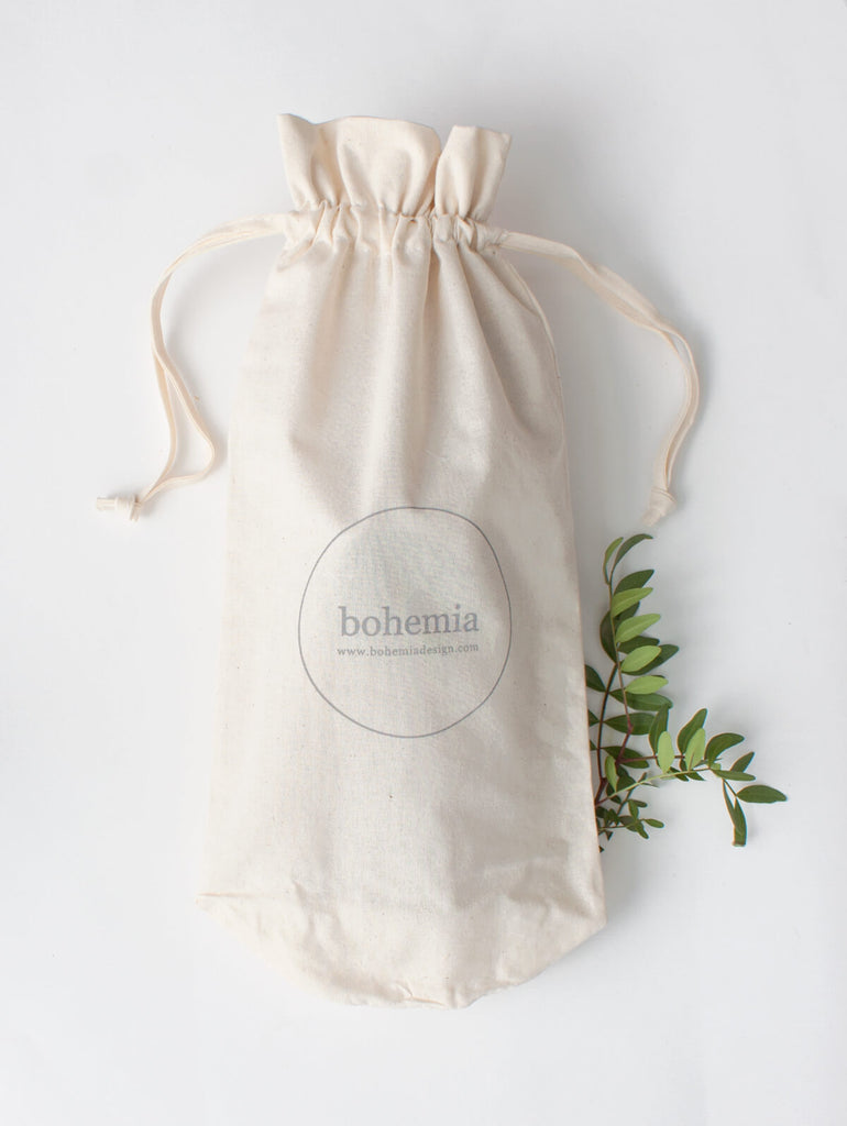 Free cotton dustbag for hammam towels by Bohemia Design