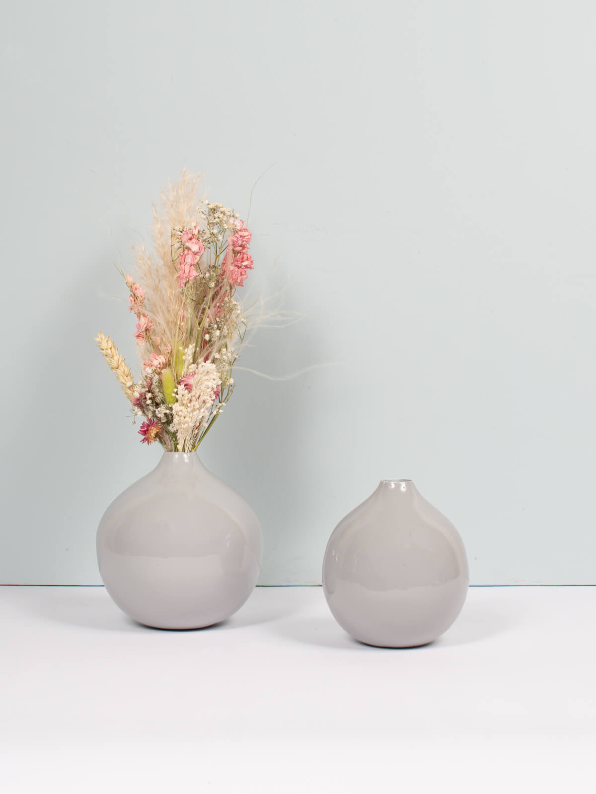 Grey Enamel Ball Vase (Slight Seconds)