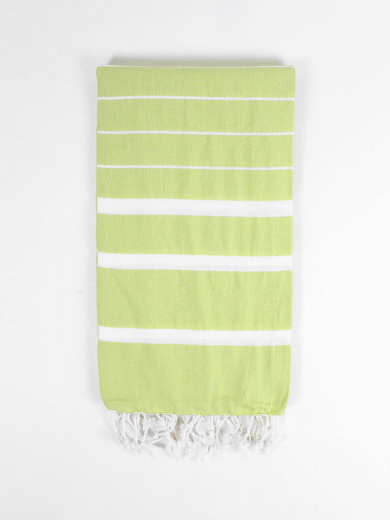 Ibiza Summer Hammam Towel, Lime - Bohemia Design