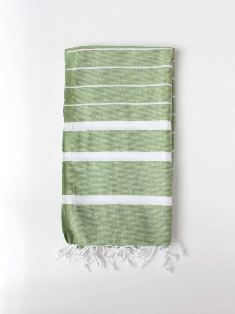 Ibiza Summer Hammam Towel, Olive - Bohemia Design
