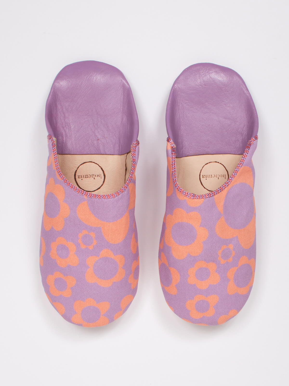 Margot Floral Babouche Slippers, Lilac