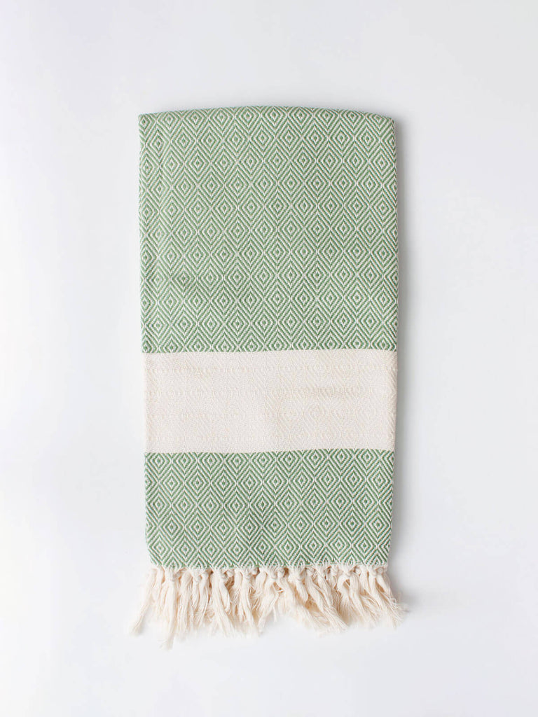 Nordic Hammam Towel, Olive - Bohemia Design