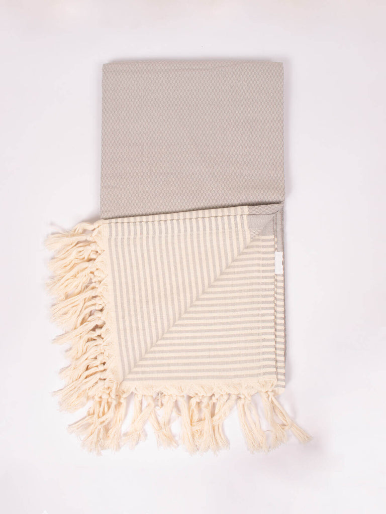 Bohemia Design Amalfi Hammam Towel Pearl Grey