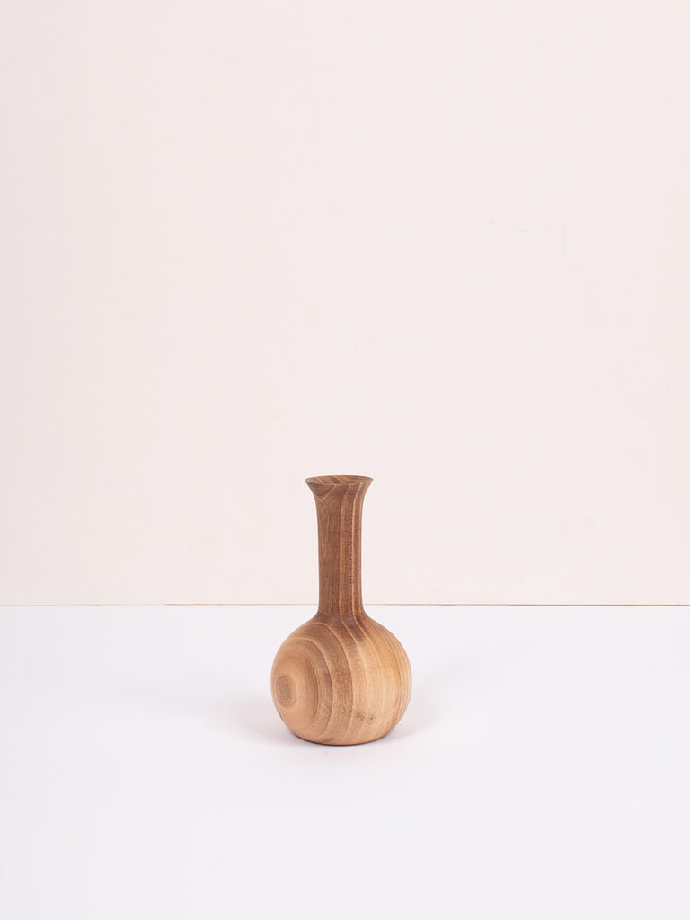 Large wooden vase by Bohemia Design