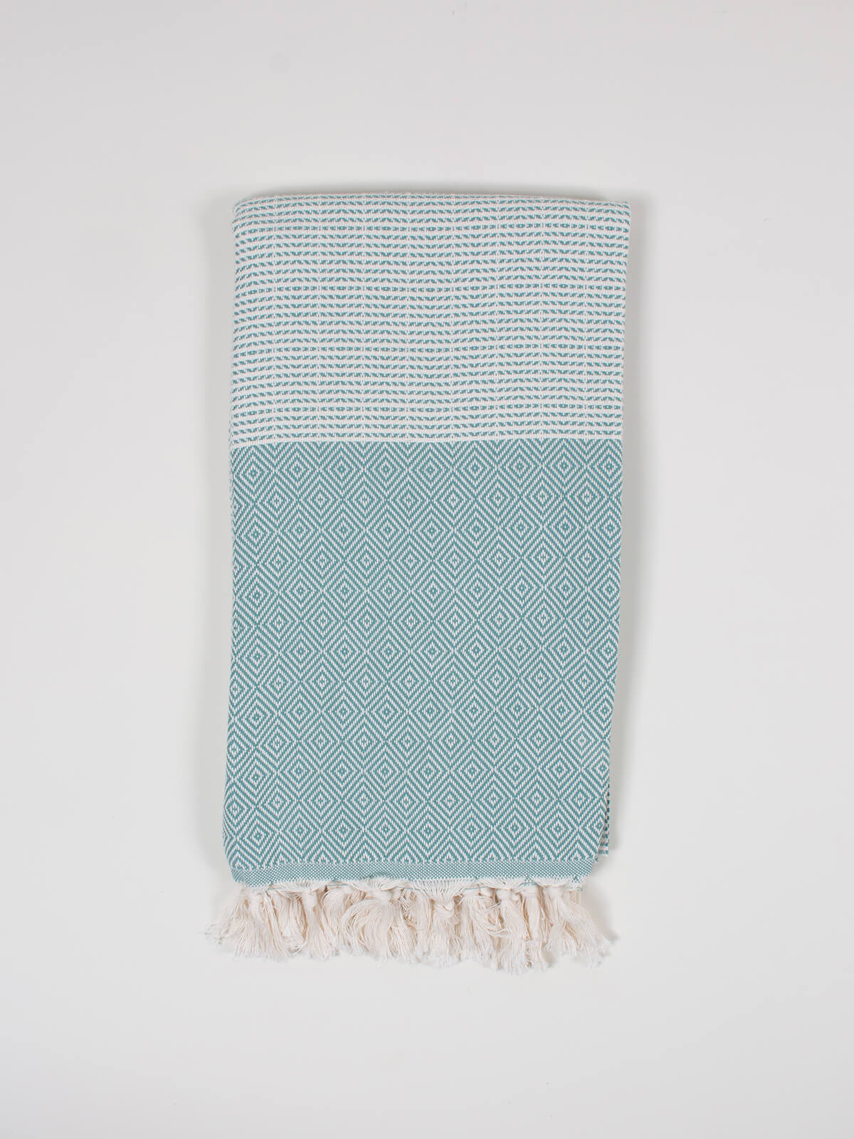 Nordic Dot Hammam Towel, Grey Green